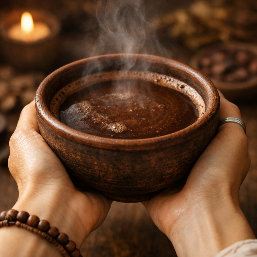 Cacao in yoga practice